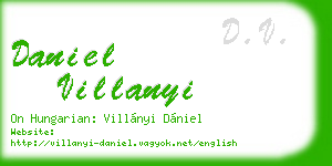 daniel villanyi business card